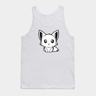 Monochrome cutie fox Tank Top